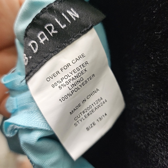 Blue Shimmer Tiered Dress - Picture 7 of 9